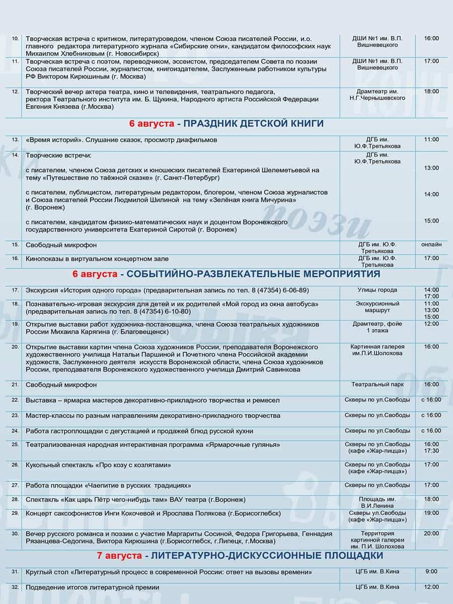 План мероприятий 