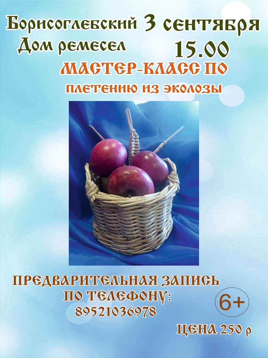 Мастер-класс по плетению из эколозы 